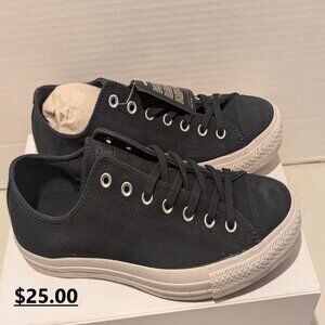 BRAND NEW UNISEX CONVERSE CTAS OX BLACK NO BOX MEN'S 12 WOMEN'S 14